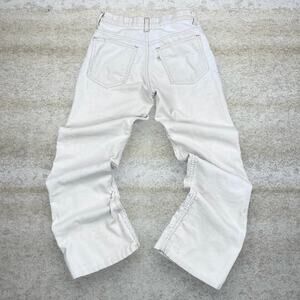 True Vintage 70s Levis Corduroy Pants 26x26  Bootcut Flared Fit Cream White